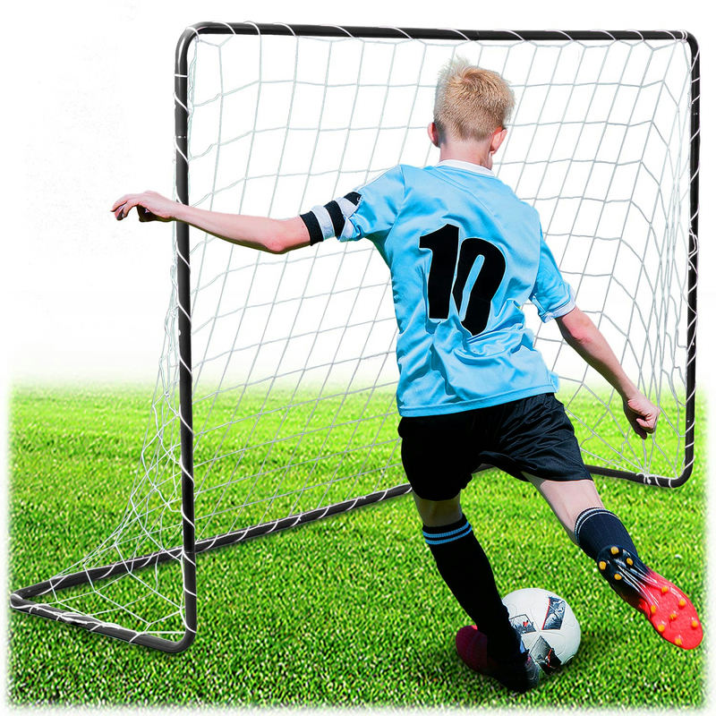 Futbola vārti 183 x 122 x 61 cm NS-492, melni – produkta kopskats