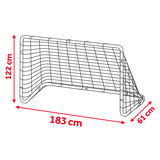 Futbola vārti 183 x 122 x 61 cm NS-492, melni – produkta galerijas skats, 4. pozīcija