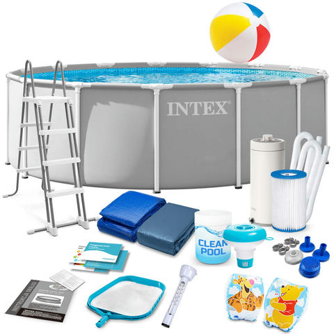 Intex stelaža dārza baseins 457 x 122 cm 21w1 26726ND