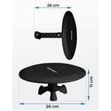TV antena iekšējā/ārējā ultra HD 4K Berdsen BD-955, melna – produkta galerijas skats, 4. pozīcija