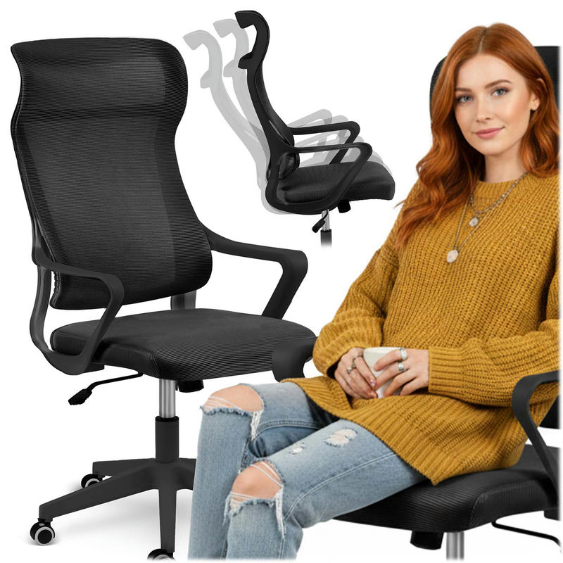 Biroja krēsls Sofotel Labi, melns – produkta kopskats