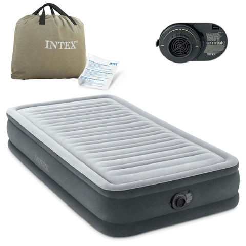 Intex piepūšams matracis 191 x 99 x 33 cm ar iebūvētu elektrisko pumpi 67766ND