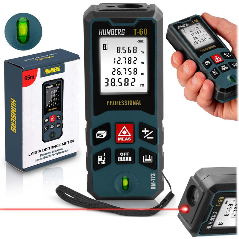 Lāzera tālmērs 60 m Humberg HM-173 – produkta kopskats