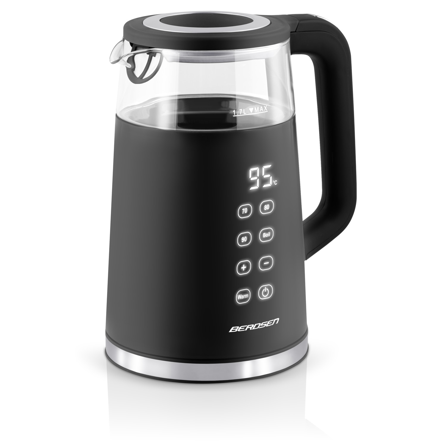 Elektriskā tējkanna 1,7 l Berdsen BD-707, melna – produkta galerijas skats, 2. pozīcija