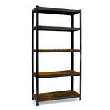 Metāla noliktavas plaukts Humberg HR-852 180 x 90 x 40 cm, melns – produkta galerijas skats, 2. pozīcija