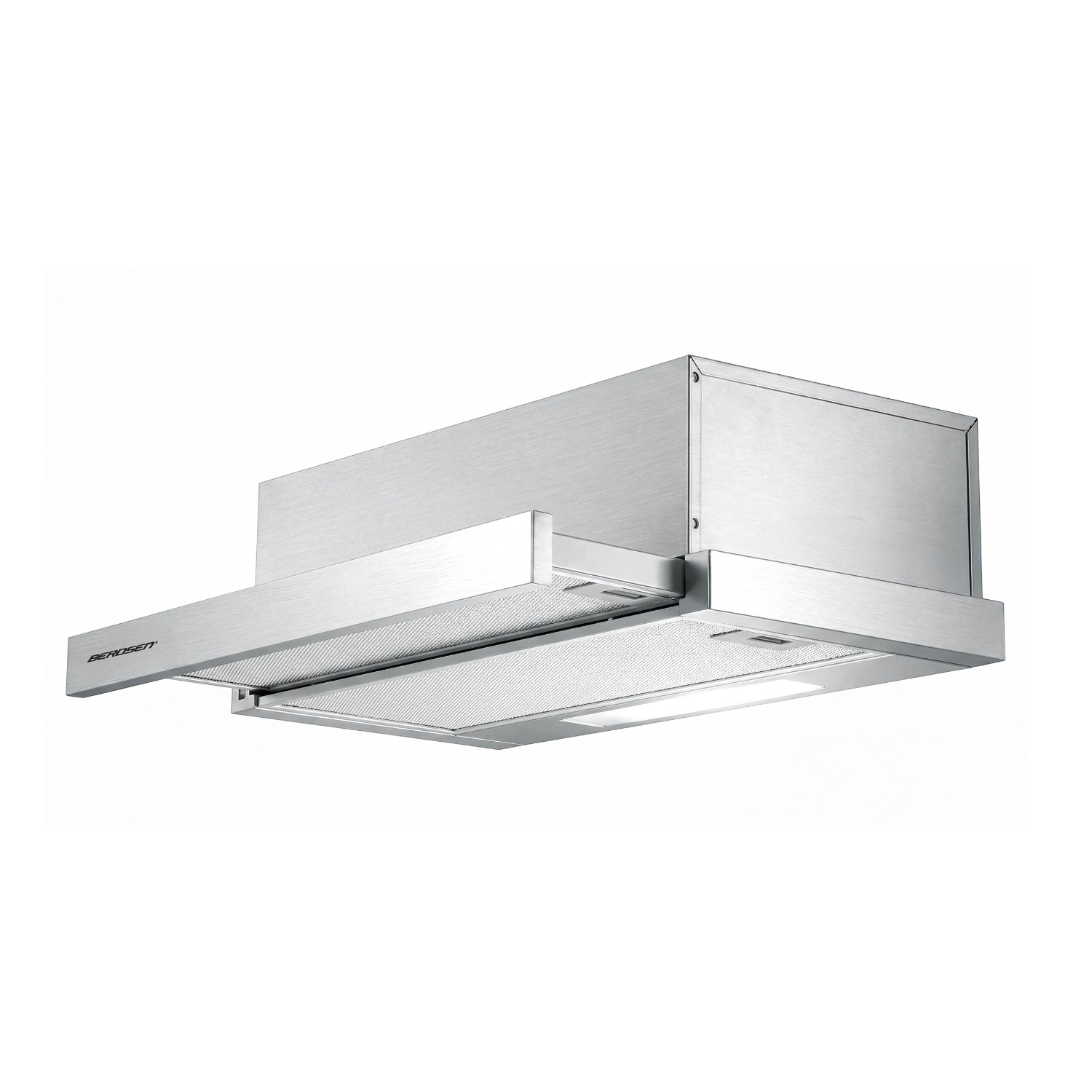 Teleskopisks virtuves tvaika nosūcējs Berdsen BT-242 inox, 50 cm – produkta galerijas skats, 2. pozīcija