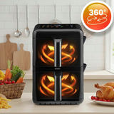 Divkameru gaisa fritieris Berdsen BD-663, 11,6 l, 3000 W – produkta galerijas skats, 10. pozīcija