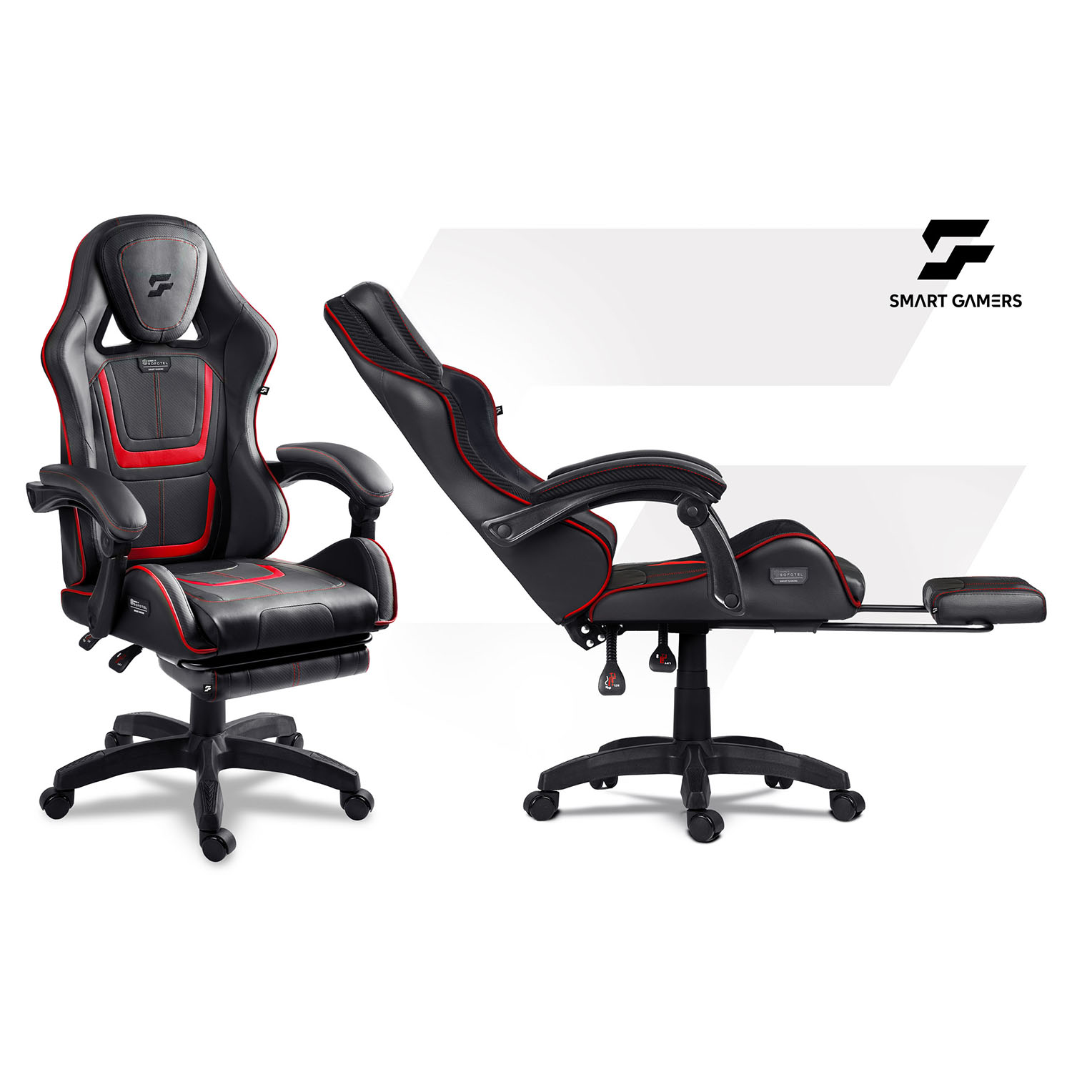 Gaming krēsls Sofotel Specter ar kāju balstu – produkta galerijas skats, 2. pozīcija