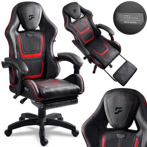 Gaming krēsls Sofotel Specter ar kāju balstu