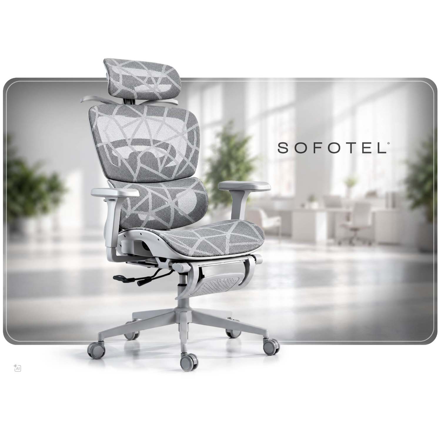 Fotel biurowy ergonomiczny Sofotel Avion