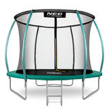 8 ft / 252 cm dārza batuts ar iekšējo tīklu Neo-Sport – produkta kopskats