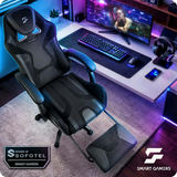 Gaming krēsls Sofotel Specter ar izvelkamu kāju balstu – produkta galerijas skats, 4. pozīcija