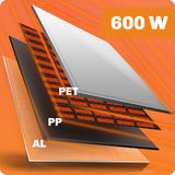 Grzejnik na podczerwień promiennik podczerwieni 600 W Berdsen BD-980