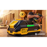 Akumulators 21V 2Ah Humberg Li-lon 5 elementi HM-433 – produkta galerijas skats, 8. pozīcija