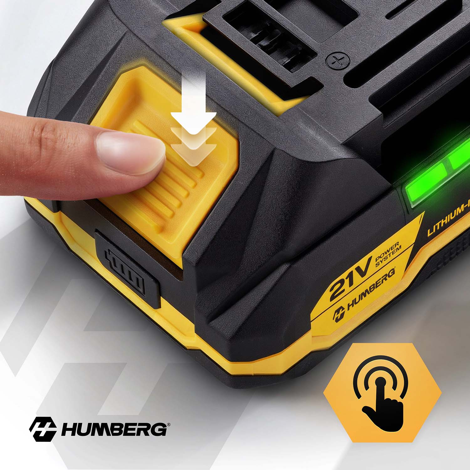 Akumulators 21V 2Ah Humberg Li-lon 5 elementi HM-433 – produkta galerijas skats, 2. pozīcija