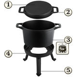 Čuguna katls Berdsen BD-480, 8 l – produkta galerijas skats, 2. pozīcija