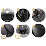 Nukido Prestige Line autosēdeklis 0-36 kg ISOFIX, melni pelēks – produkta galerijas skats, 11. pozīcija