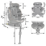 Nukido Prestige Line autosēdeklis 0-36 kg ISOFIX, melni pelēks – produkta galerijas skats, 5. pozīcija