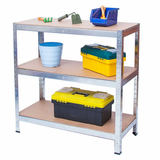 Metāla noliktavas plaukts Humberg HR-810 150 x 75 x 30 cm – produkta galerijas skats, 10. pozīcija
