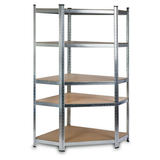 Stūra metāla plaukts Humberg HR-817 180x90x40 cm – produkta kopskats