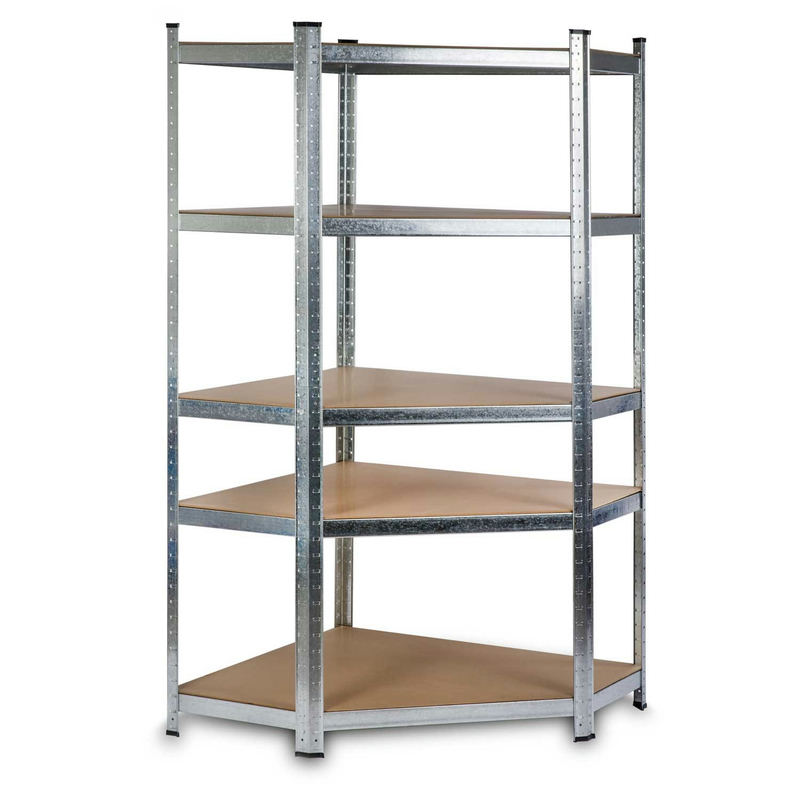 Stūra metāla plaukts Humberg HR-817 180x90x40 cm – produkta kopskats