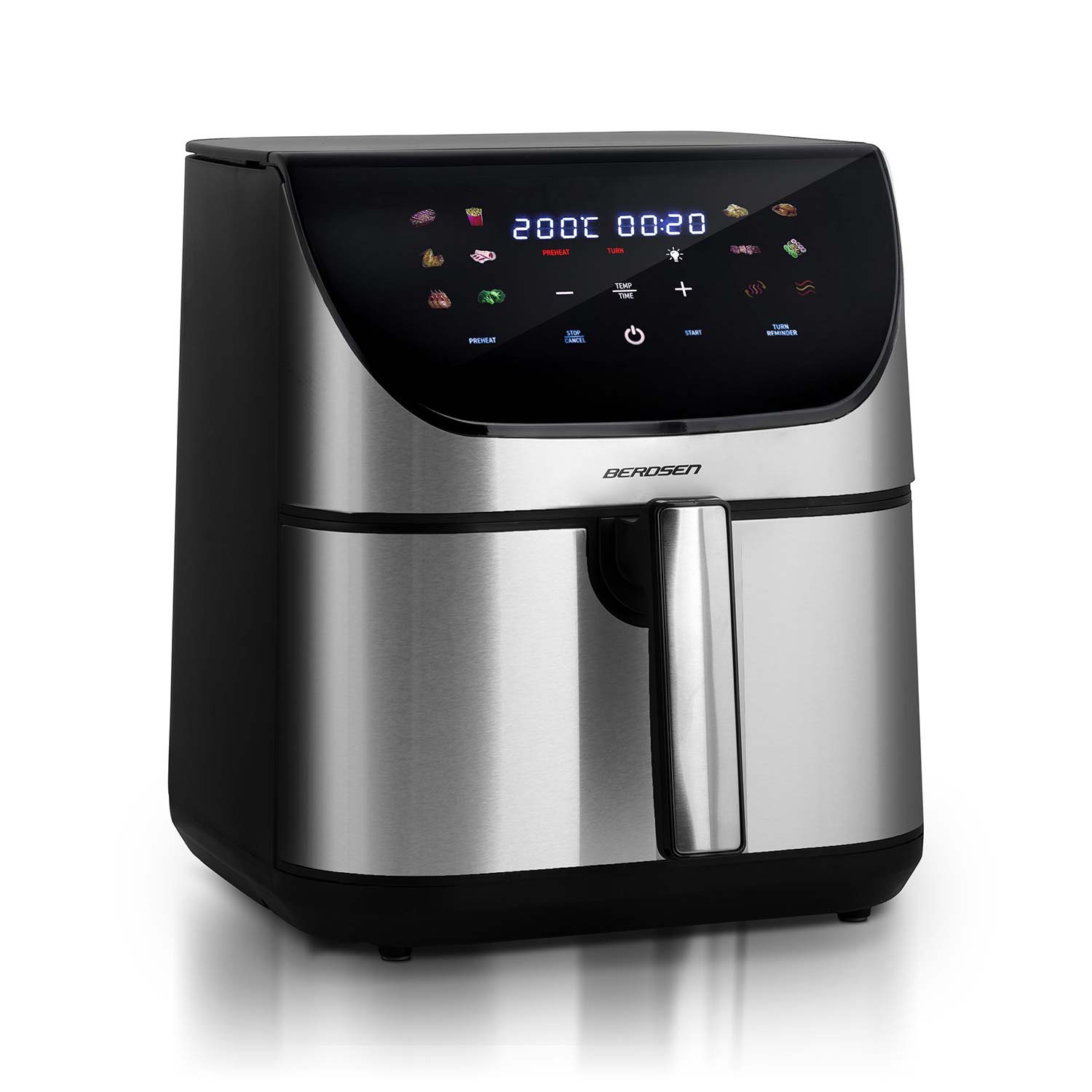 Berdsen BD-659 gaisa fritieris, 8 l, sudraba – produkta galerijas skats, 2. pozīcija