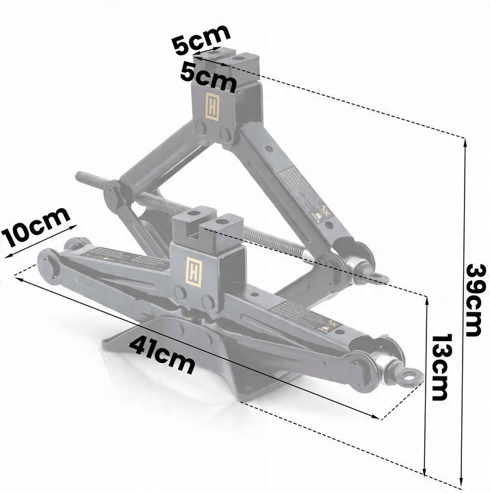 Humberg HM-383 izmēru shēma ar norādītiem 13 cm un 39 cm augstumiem