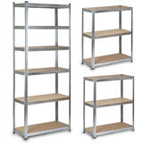 Metāla noliktavas plaukts Humberg HR-814, 222 x 90 x 40 cm – produkta kopskats