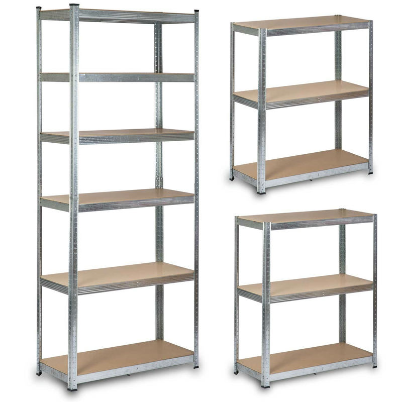 Metāla noliktavas plaukts Humberg HR-814, 222 x 90 x 40 cm – produkta kopskats