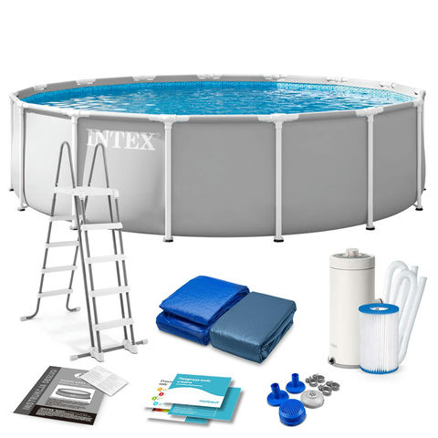 Dārza baseins ar metāla karkasu 457 x 107 cm 12-in-1 INTEX 26724ND