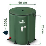 200 l tvertnes izmēru ar 60 cm platumu un 70 cm augstumu