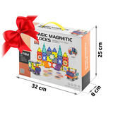 Klocki magnetyczne edukacyjne konstrukcyjne 71 szt RK-782 Ricokids