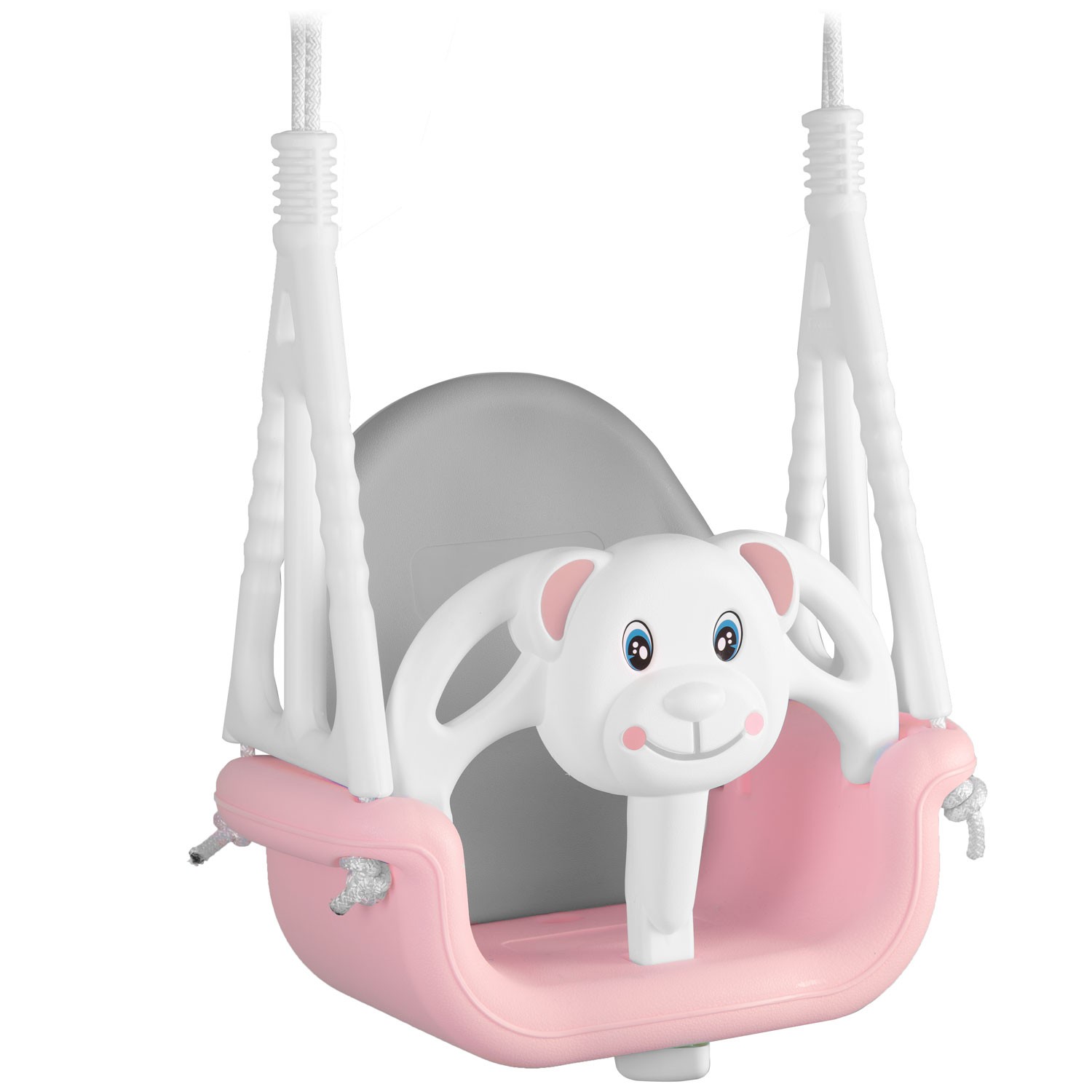 Ricokids kausveida šūpoles “Miś” 3-in-1, rozā – produkta galerijas skats, 2. pozīcija