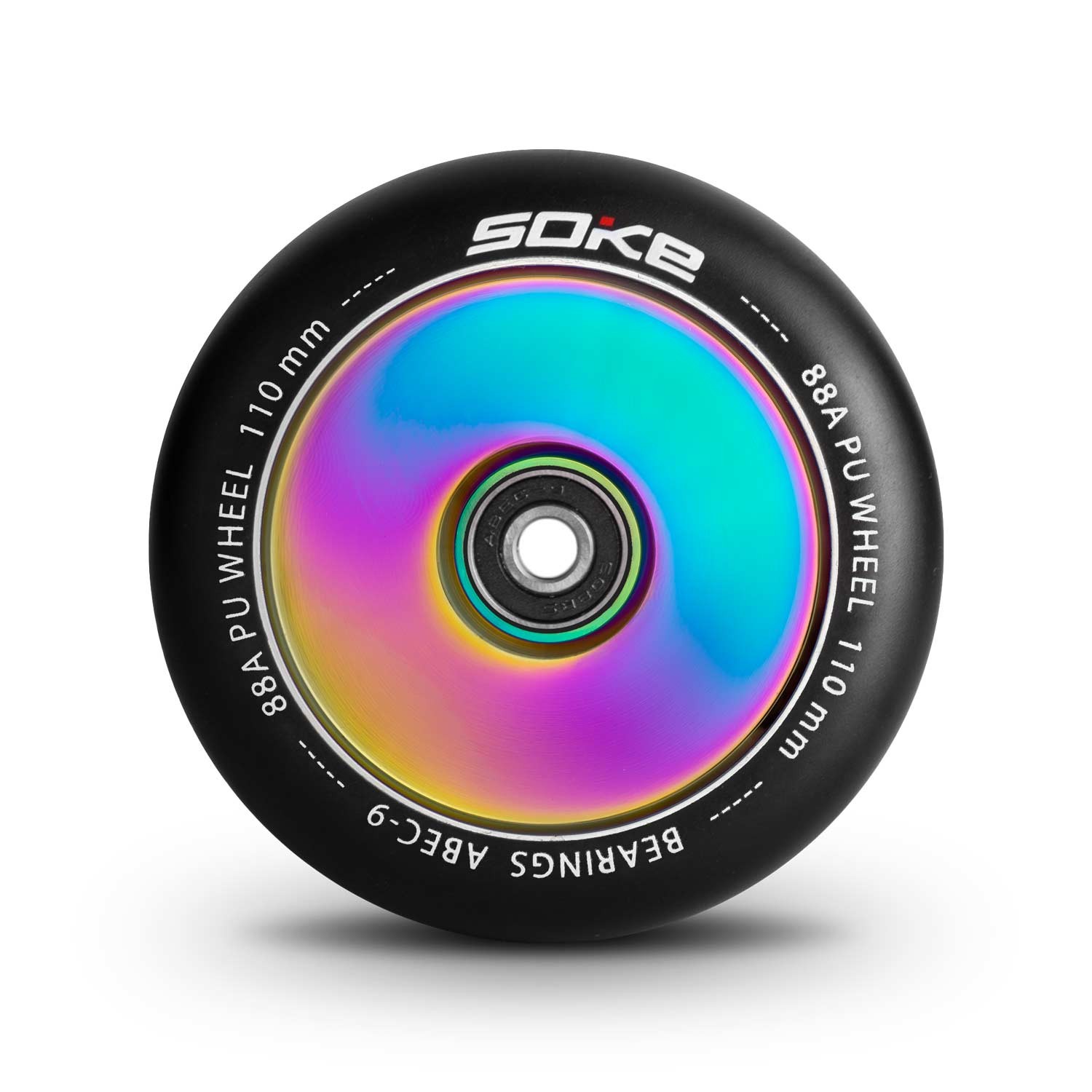 SOKE 110 mm pilnie skrejriteņa riteņi Rainbow, 2 gab – produkta galerijas skats, 2. pozīcija