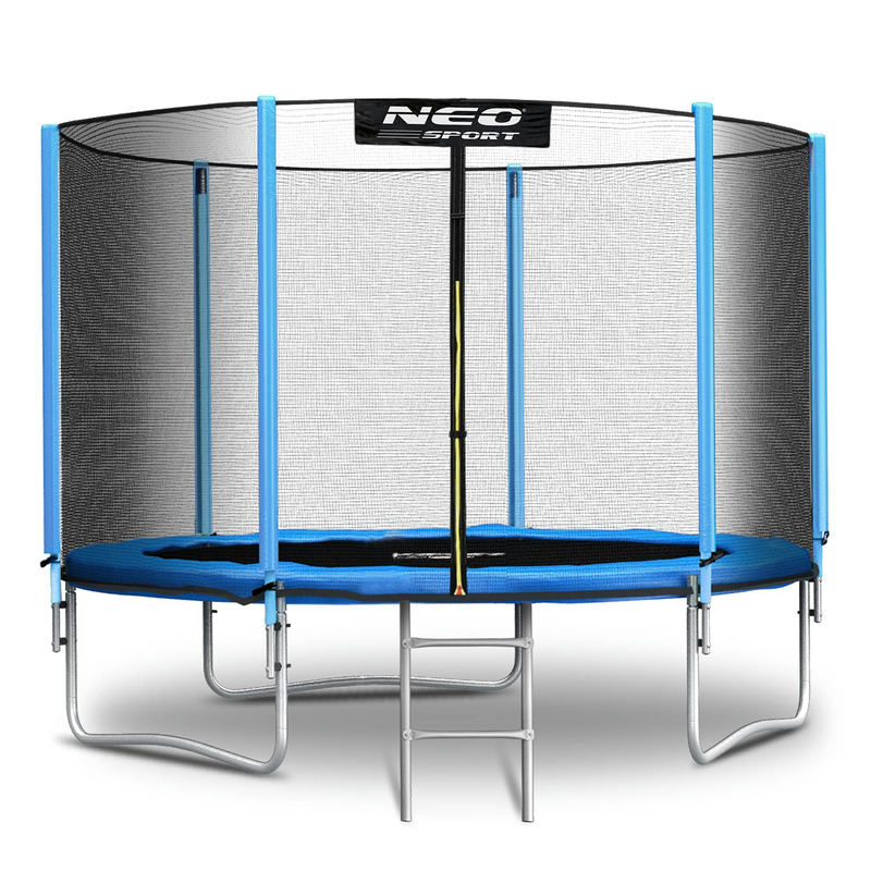 Batuts dārzam 6ft/183 cm ar ārējo tīklu un kāpnēm Neo-Sport – produkta kopskats