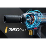 Akumulatora triecienatslēga Humberg HM-440 21 V 350 Nm – produkta galerijas skats, 4. pozīcija