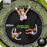 Neo-Sport dārza batuts 15 ft/465 cm ar iekšējo tīklu un kāpnēm – produkta galerijas skats, 4. pozīcija