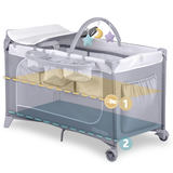 Ceļojumu gultiņa ar matraci un somu Ricokids RK-241, 123,5 x 65 x 76 cm, pelēka – produkta galerijas skats, 9. pozīcija
