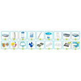 Basen ogrodowy stelażowy 400 x 200 x 100 cm 17w1 INTEX 26788