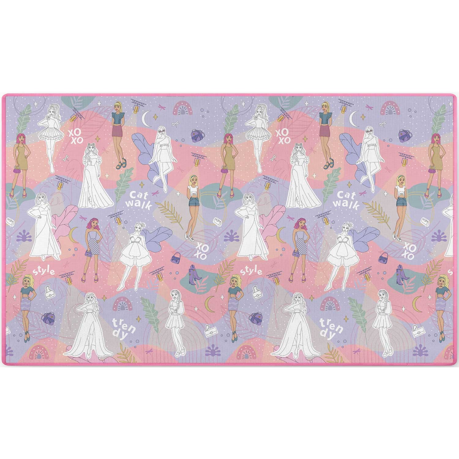 Krāsojamais putuplasta paklājiņš Ricokids RK-343, sarullējams, 200 x 120 x 0,3 cm – produkta galerijas skats, 2. pozīcija