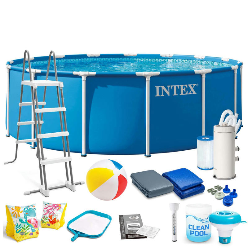 Dārza batuts ar rāmi 457 x 122 cm 17w1 INTEX 28242ND – produkta kopskats