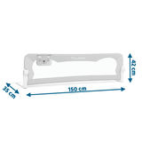 Aizsargbarjera gultai 150 x 42 x 35 cm Nukido, pelēka – produkta galerijas skats, 6. pozīcija