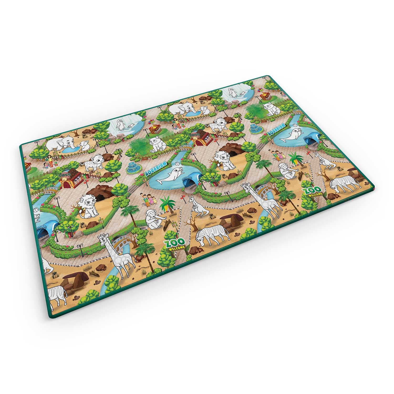 Putu paklājiņš krāsošanai, sarullējams, 200 x 120 x 0,3 cm Ricokids RK-343 – produkta galerijas skats, 2. pozīcija