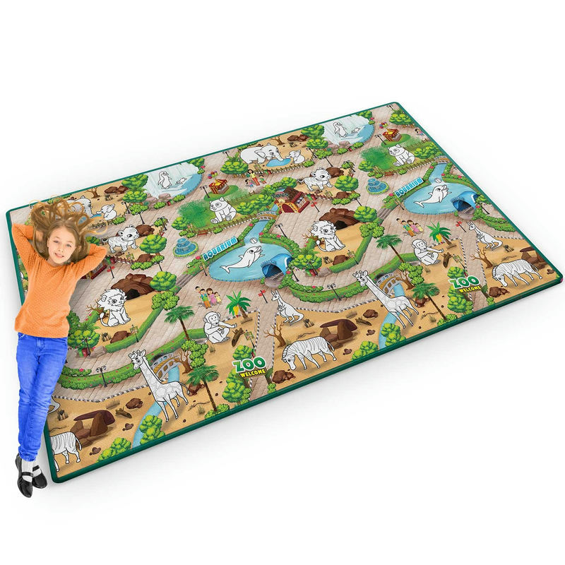 Putu paklājiņš krāsošanai, sarullējams, 200 x 120 x 0,3 cm Ricokids RK-343 – produkta kopskats
