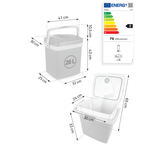 Tūristu ledusskapis Berdsen Icemax 26 l, ECO režīms, zils – produkta galerijas skats, 4. pozīcija