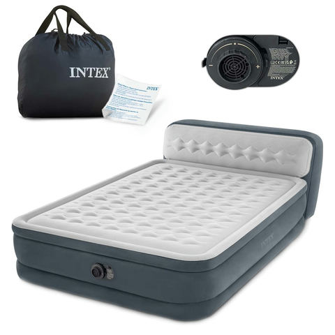 Piepūšamais matracis Intex 64448 236x152x46 cm ar iebūvētu elektrisko pumpi