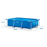 Basen ogrodowy stelażowy 300 x 200 x 75 cm 15w1 INTEX 28272 + maszynka do baniek GRATIS