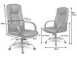 Biroja krēsls Sofotel EG-221, melns – produkta galerijas skats, 4. pozīcija