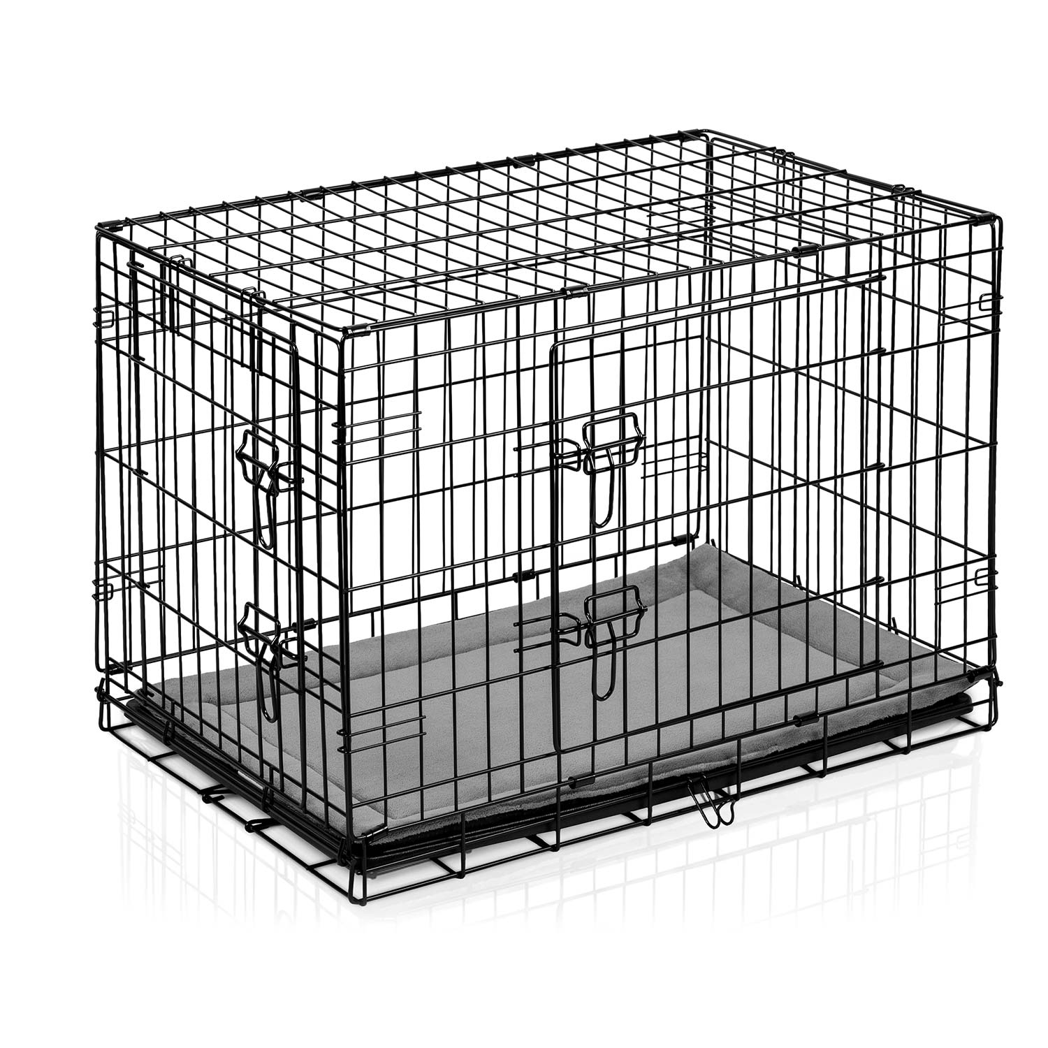 Metāla suņu būris ar guļvietu Pethaus PH-200, 75 x 45 x 54 cm – produkta galerijas skats, 2. pozīcija