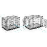 Metāla suņu būris ar guļvietu Pethaus PH-200, 75 x 45 x 54 cm – produkta galerijas skats, 7. pozīcija